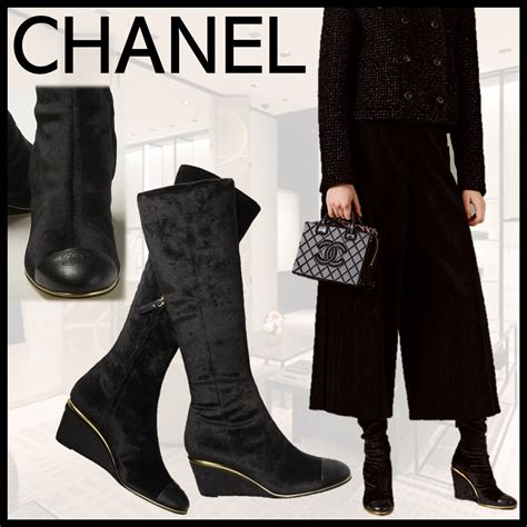 chanel boots.|High boots .